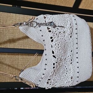 The Sak Tan Crochet Hobo Bag